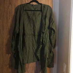 Army green shirt jacket
